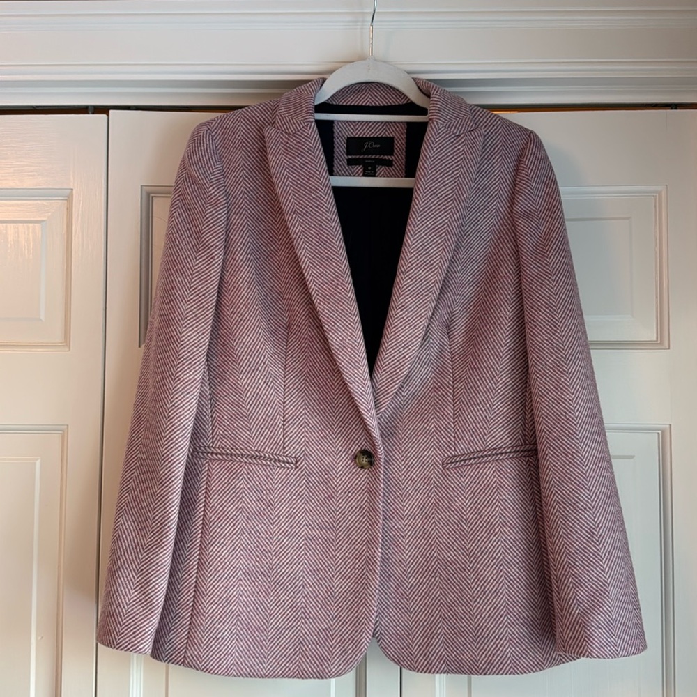 Jcrew pink wool blazer - size 8